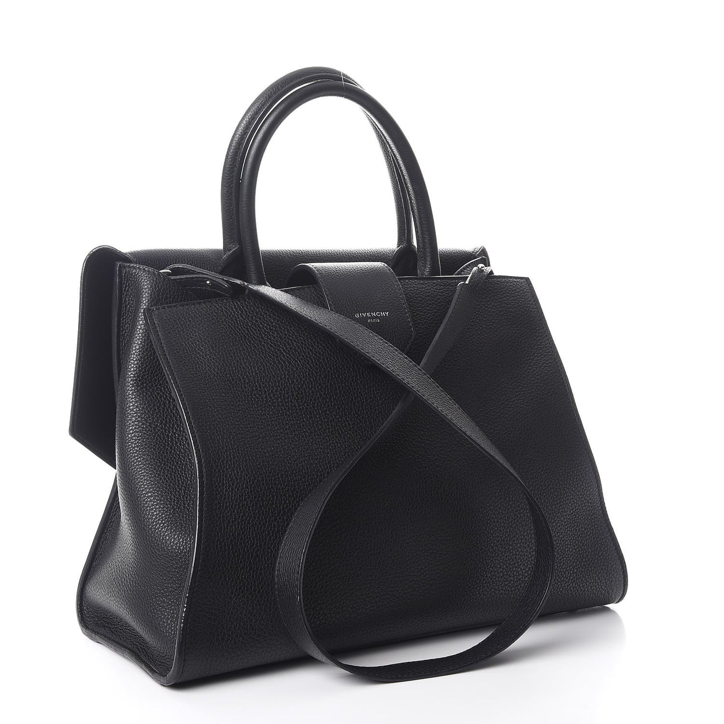 Calfskin Large Obsedia Satchel Black
