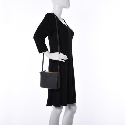Celine Lambskin Small Trio Crossbody Bag Medium Grey 3 of 10