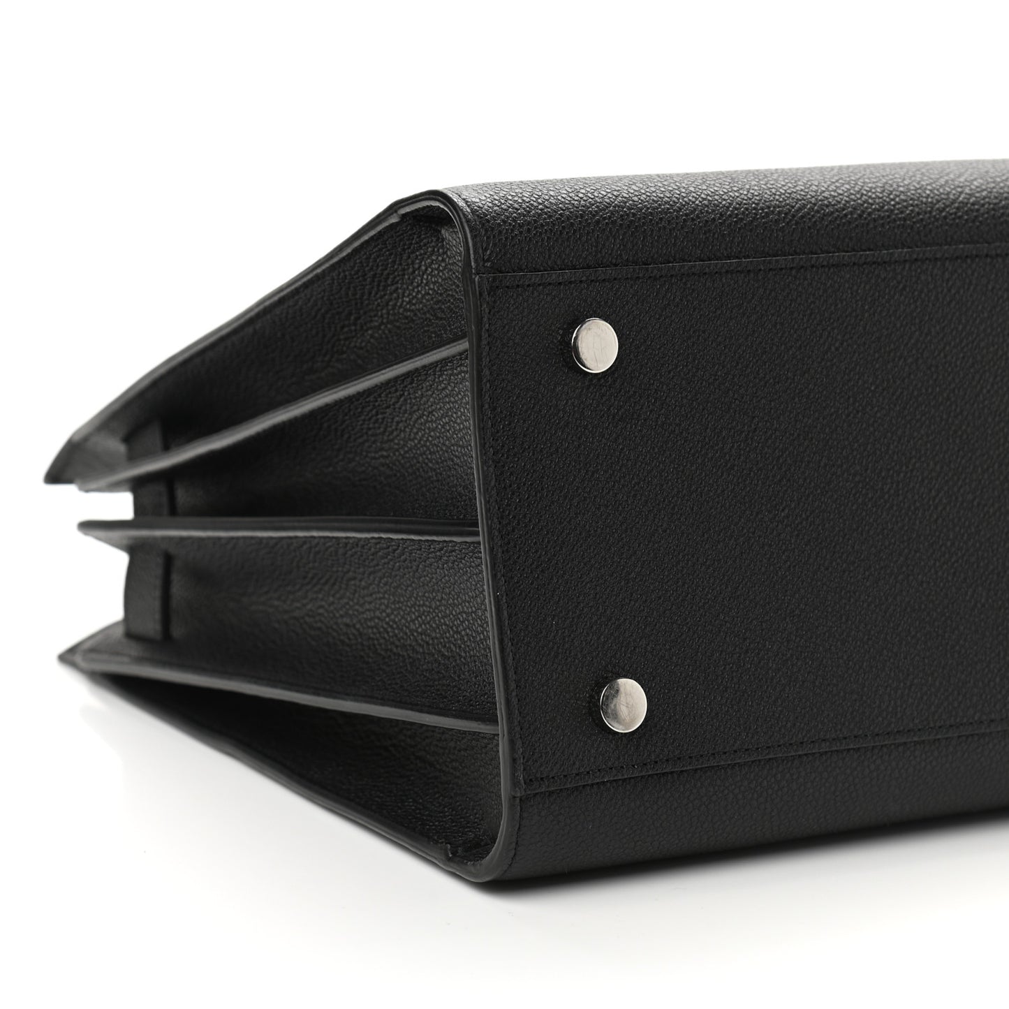 Grained Calfskin Small Sac De Jour Black