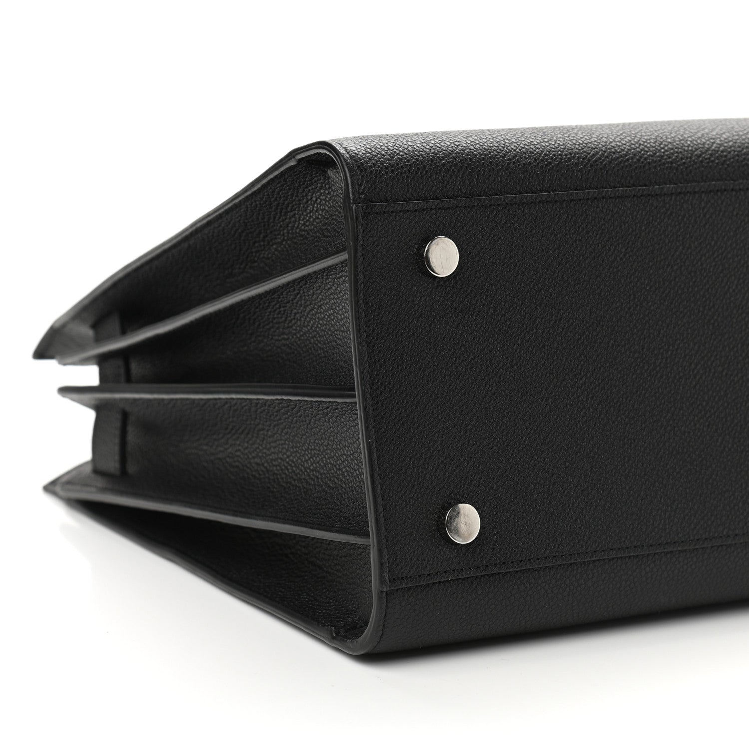 Saint Laurent Grained Calfskin Small Sac De Jour Black 9 of 11