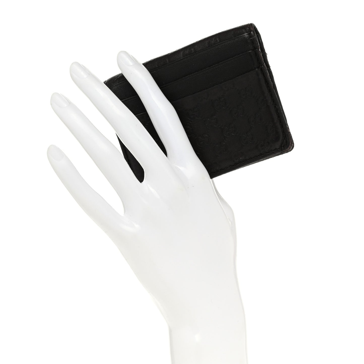 Guccissima Card Holder Brown