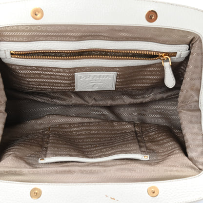 Prada Jacquard Logo Satchel Talco 4 of 11