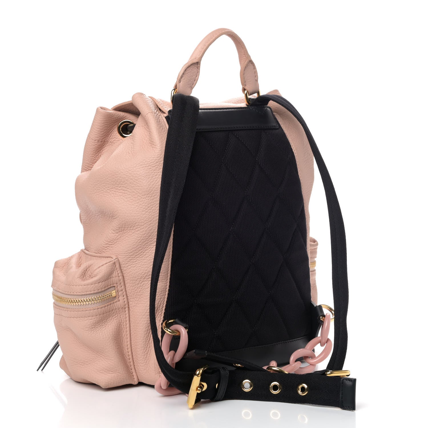 Burberry Deerskin Medium Rucksack Backpack Pale Apricot 2 of 4