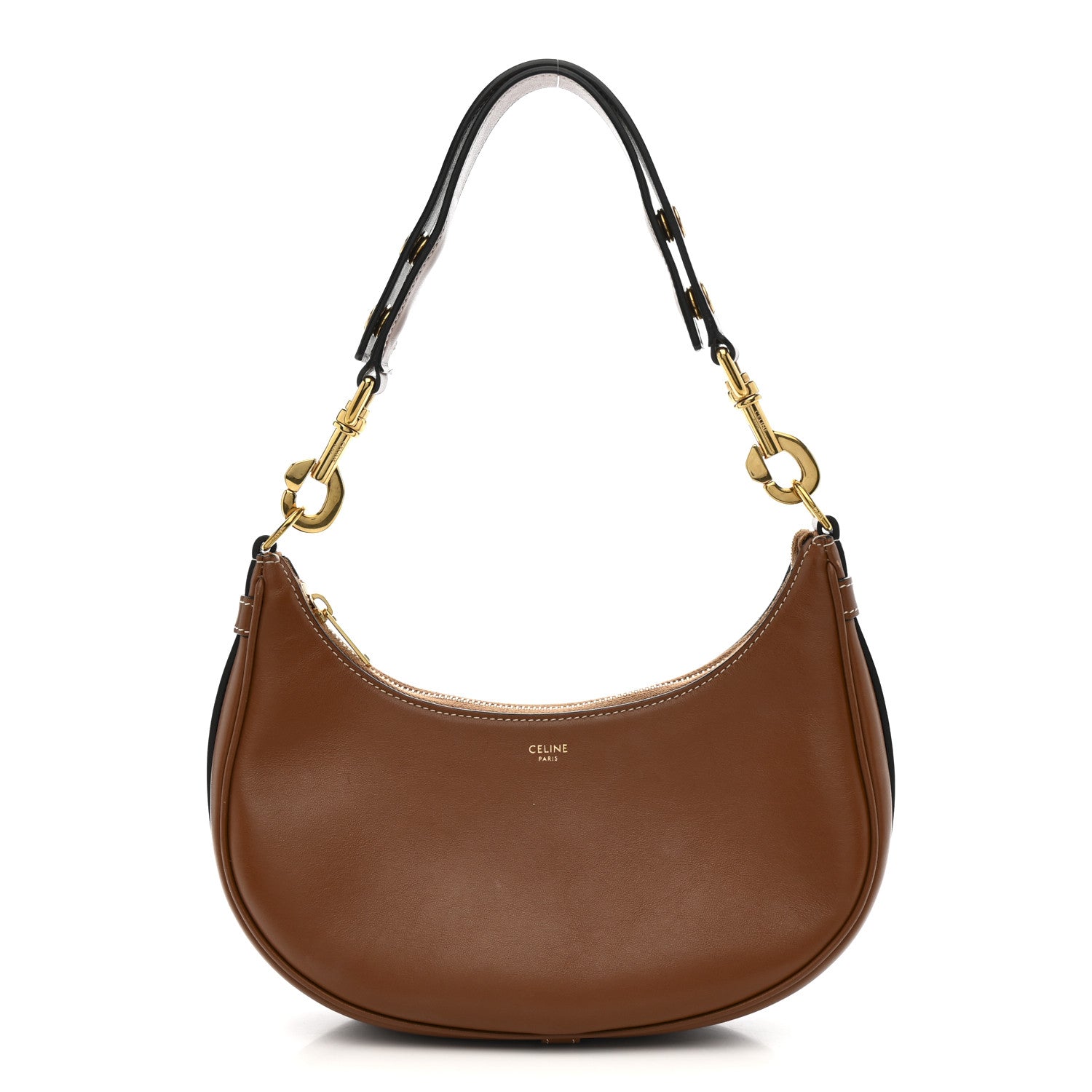 Celine Smooth Calfskin Medium Strap Ava Shoulder Bag Tan 1 of 13