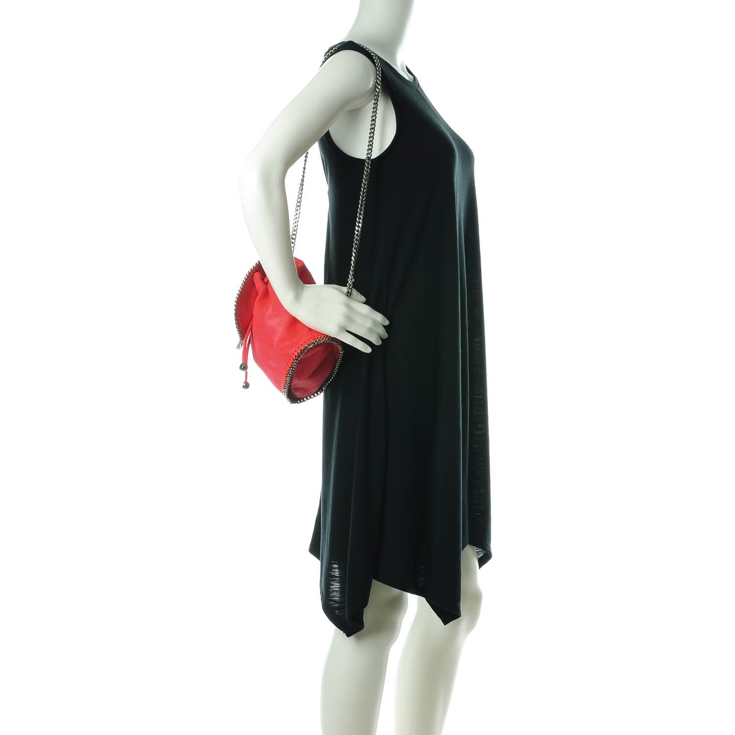 Stella McCartney Shaggy Deer Mini Falabella Backpack Pink Fluo 4 of 8