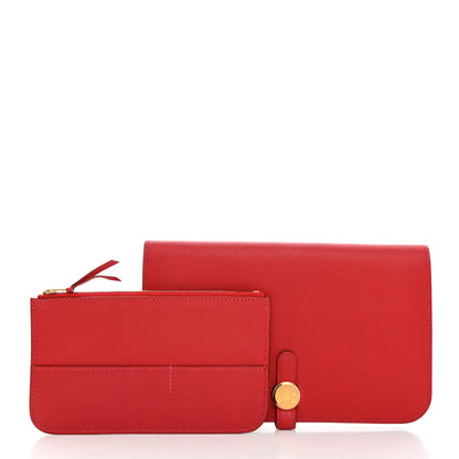 Hermes Swift Dogon Duo Wallet Rouge Casaque 3 of 7