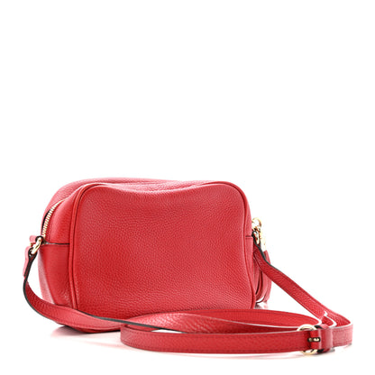 Gucci Pebbled Calfskin Small Soho Disco Bag Tabasco Red 3 of 14