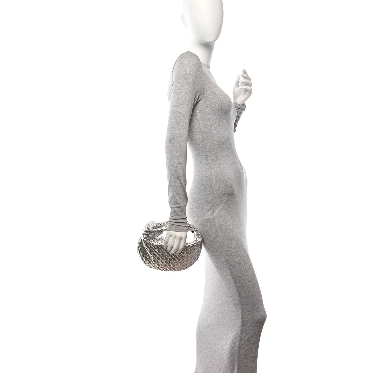 Bottega Veneta Metallic Nappa Intrecciato Mini Jodie Silver 2 of 11