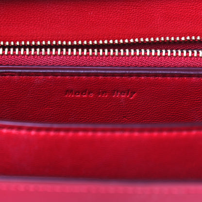 Celine Box Calfskin Medium Classic Box Flap Bag Red 7 of 10