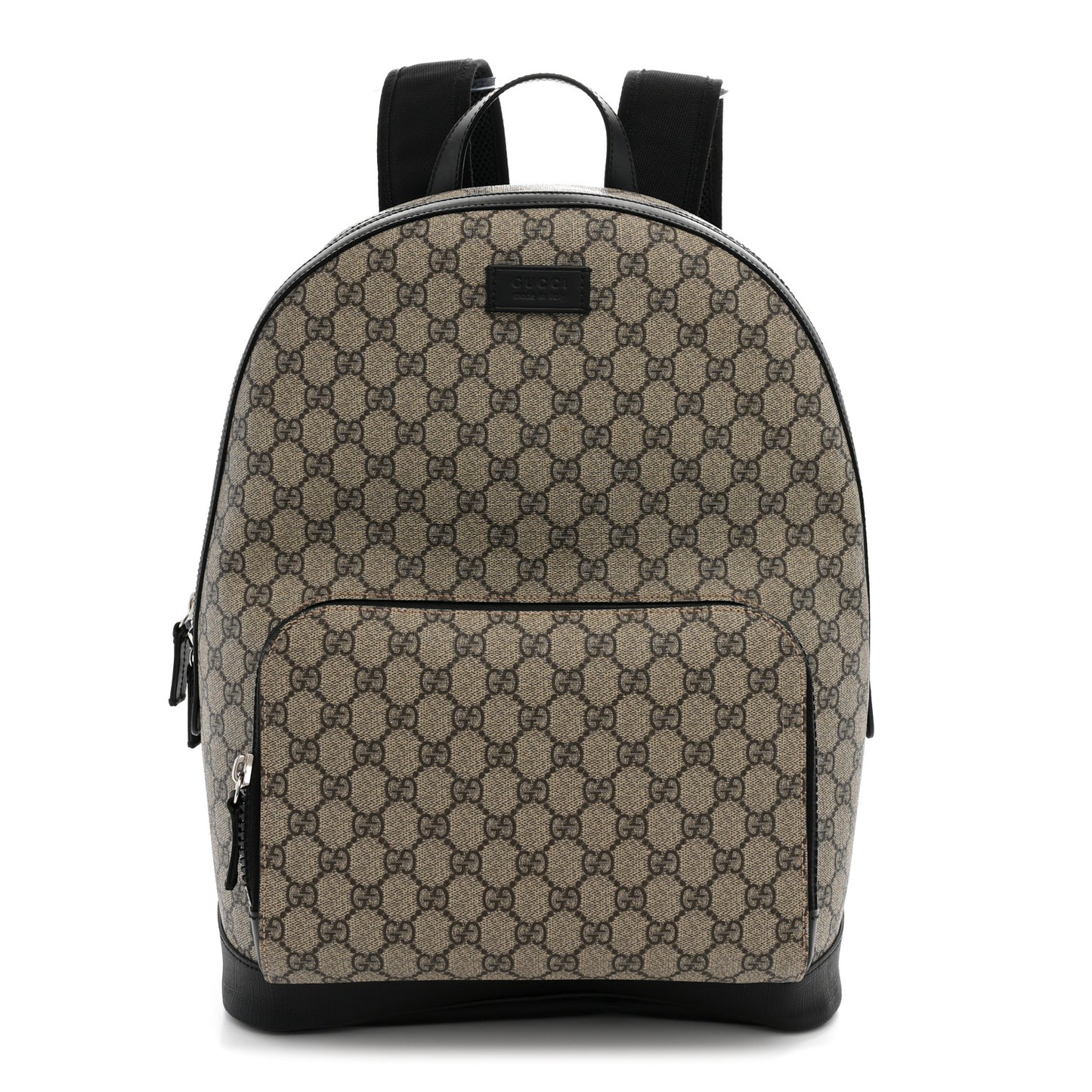 GG Supreme Monogram Medium Backpack Black