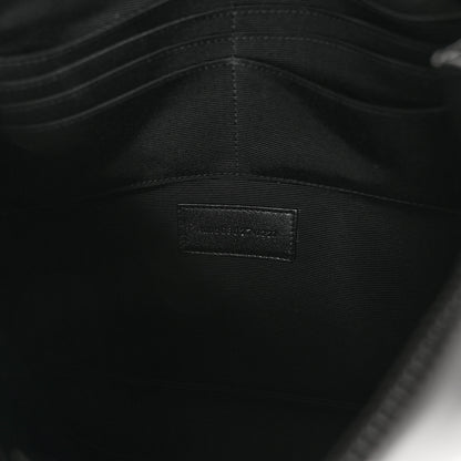 Saint Laurent Shiny Calfskin Monogram Zipped Tablet Holder Black 7 of 7
