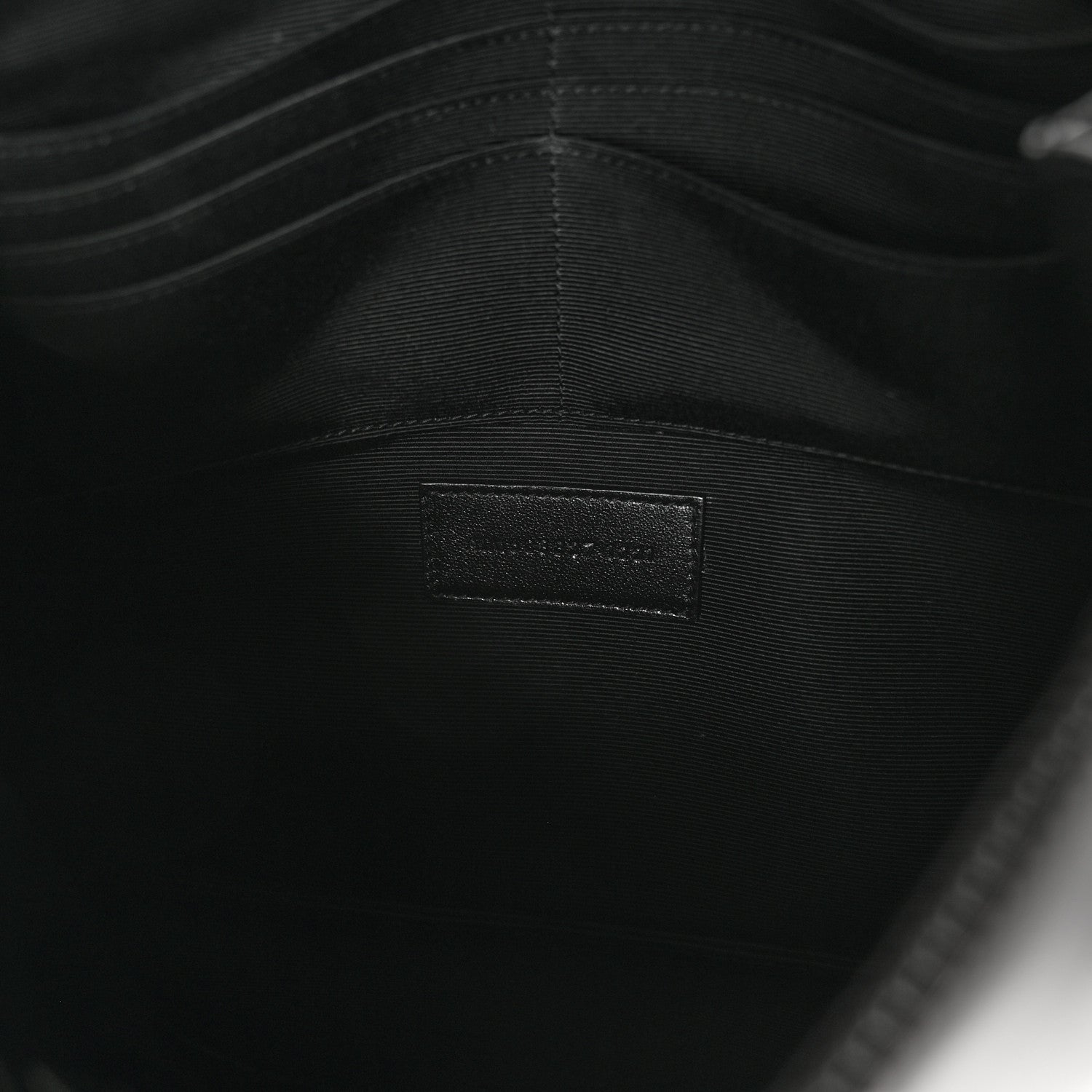 Saint Laurent Shiny Calfskin Monogram Zipped Tablet Holder Black 7 of 7