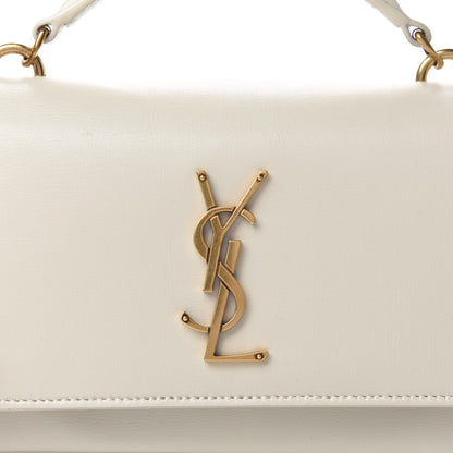 Saint Laurent Calfskin Monogram Sunset Chain Wallet Blanc Vintage 10 of 10
