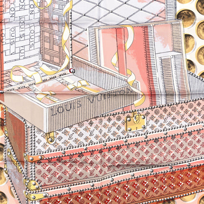 Louis Vuitton Silk Trunks Square Scarf Multicolor 3 of 3