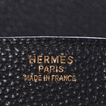 Hermes Taurillon Clemence Birkin 35 Black 8 of 32