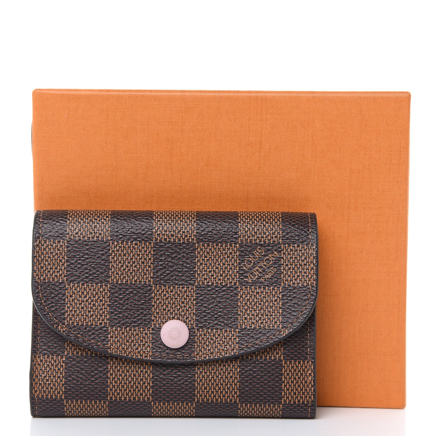 Louis Vuitton Damier Ebene Rosalie Coin Purse Rose Ballerine 9 of 11