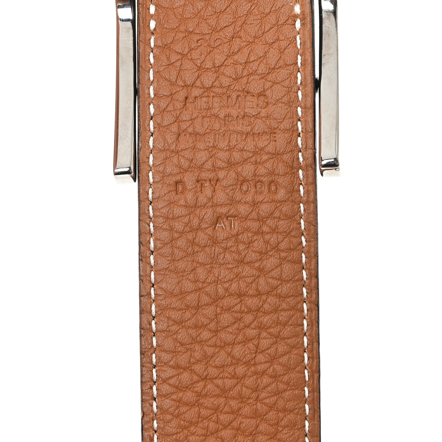 Hermes Box Togo 32mm Quentin Belt 105 42 Black Gold 3 of 4