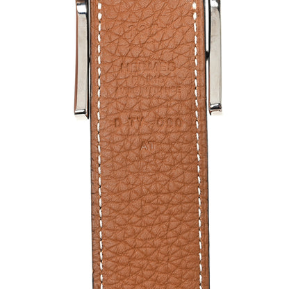 Hermes Box Togo 32mm Quentin Belt 105 42 Black Gold 3 of 4