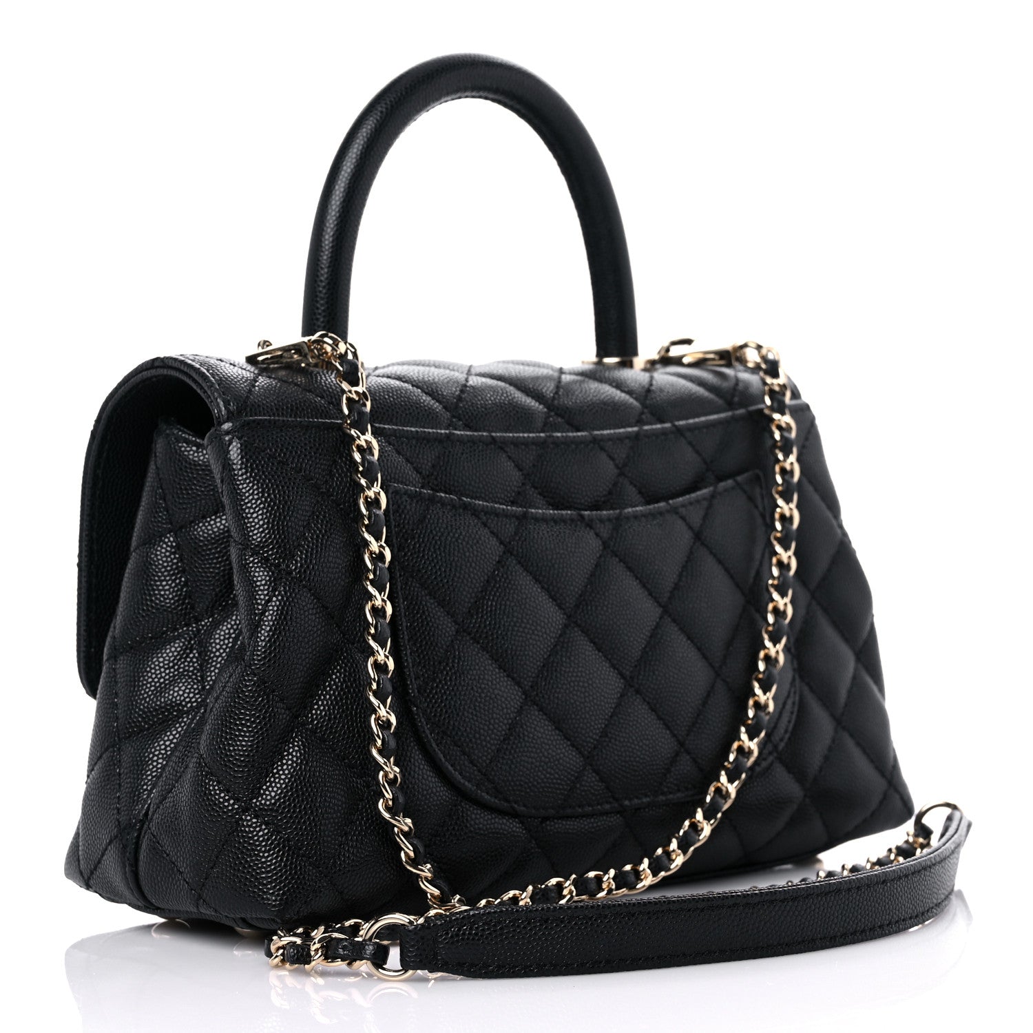 Chanel Caviar Quilted Mini Coco Handle Flap Black 3 of 12