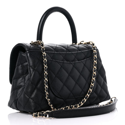 Chanel Caviar Quilted Mini Coco Handle Flap Black 3 of 12