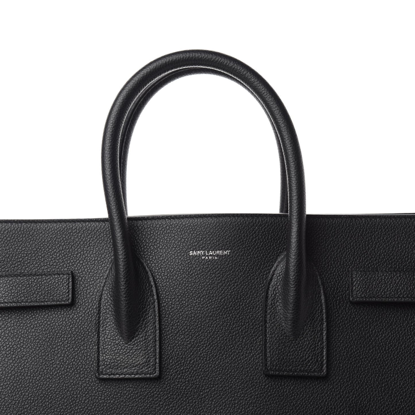Grained Calfskin Small Sac De Jour Black