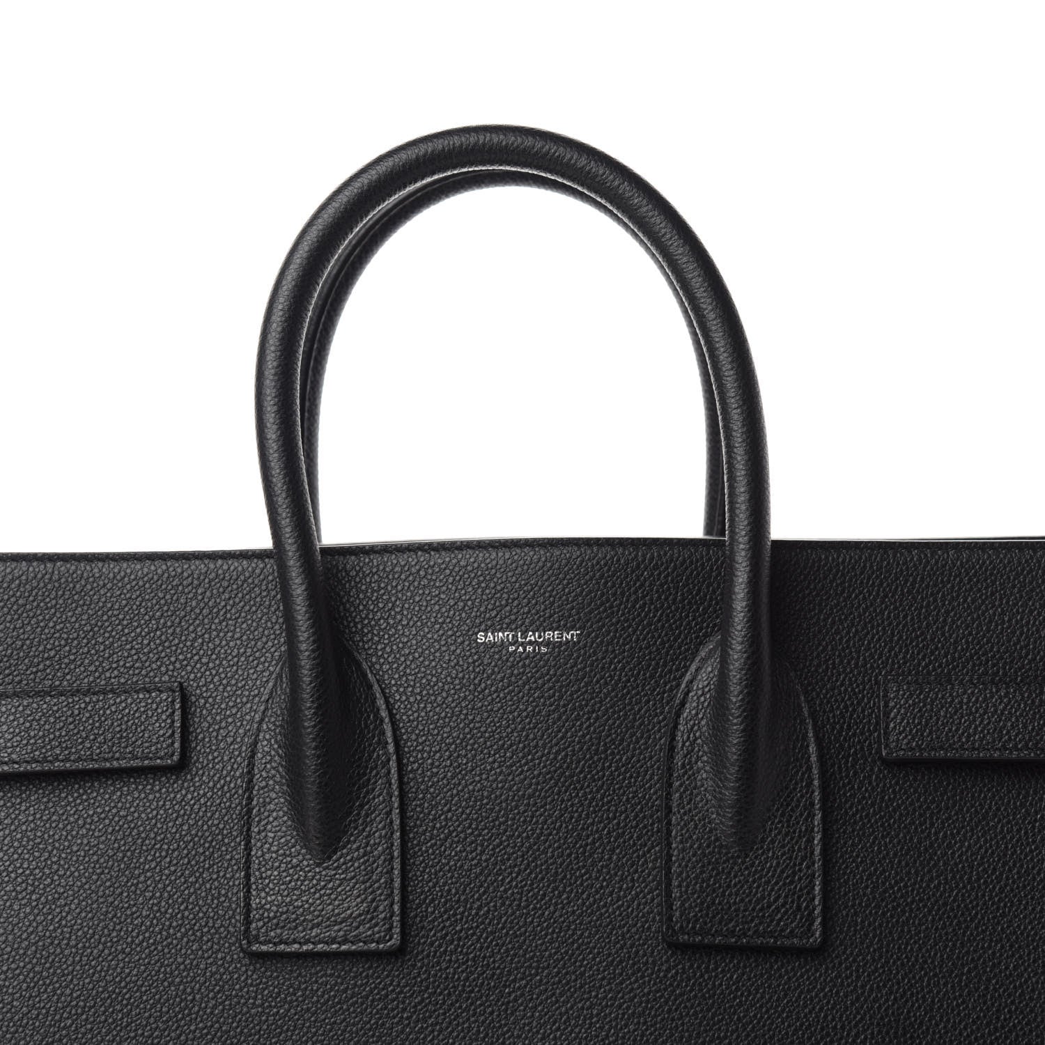 Saint Laurent Grained Calfskin Small Sac De Jour Black 10 of 10