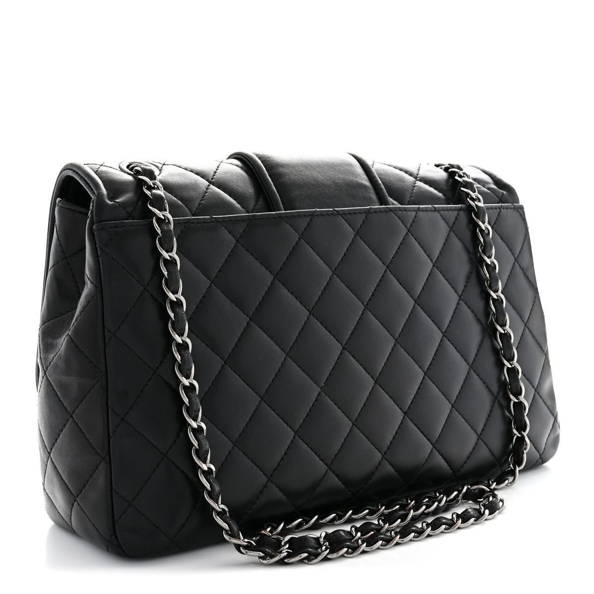 Chanel Lambskin Quilted Elementary Chic Flap Black 3 of 11