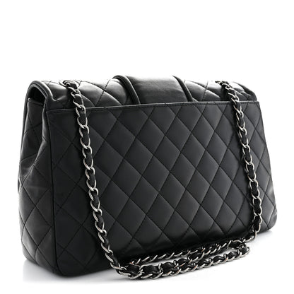 Chanel Lambskin Quilted Elementary Chic Flap Black 3 of 11