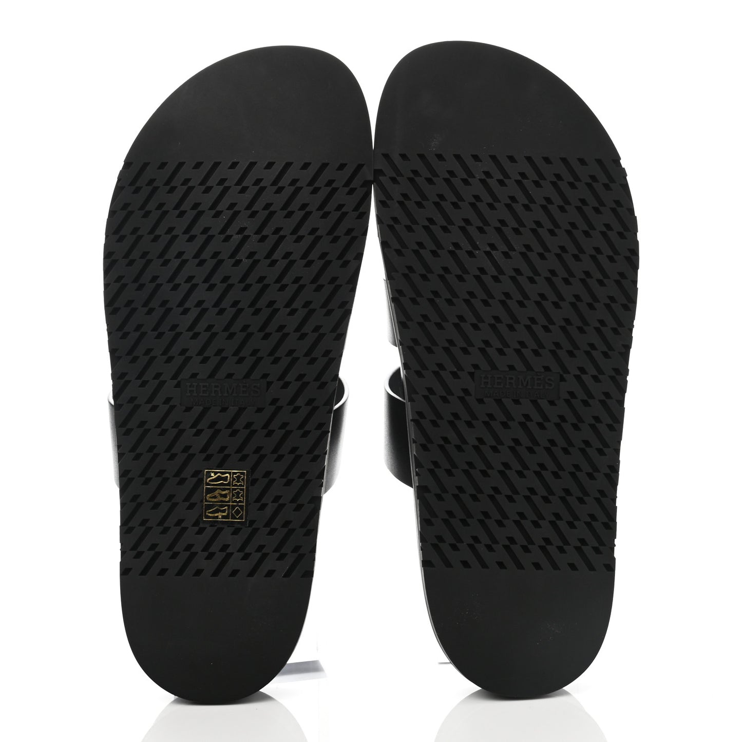 Calfskin Mens Ankara Sandals 42 Black