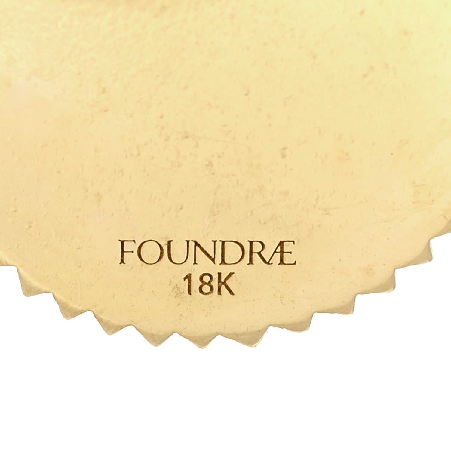 Foundrae 18K Yellow Gold Diamond Baby Resilience Medallion Pendant 3 of 3