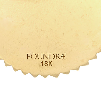 Foundrae 18K Yellow Gold Diamond Baby Resilience Medallion Pendant 3 of 3