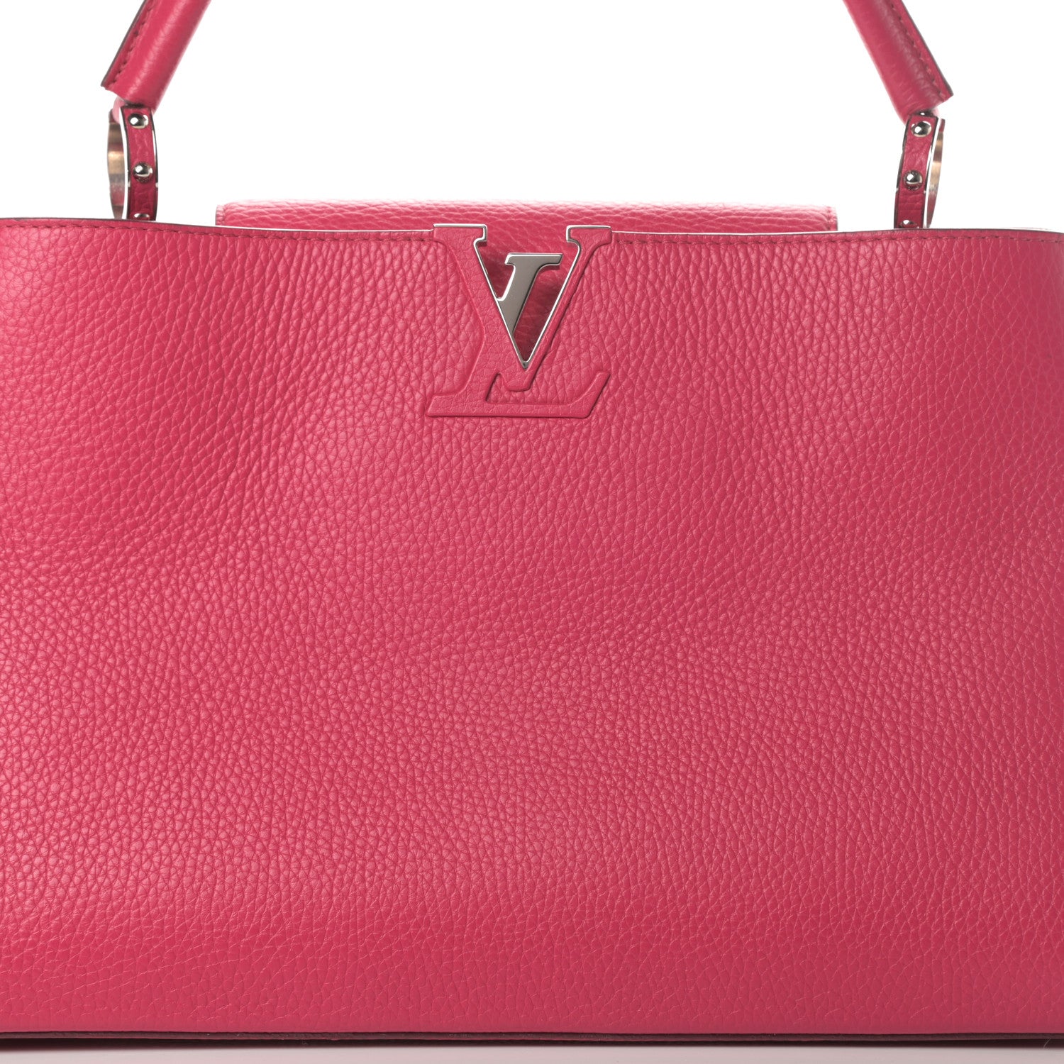 Louis Vuitton Taurillon Capucines MM Fuchsia 7 of 12