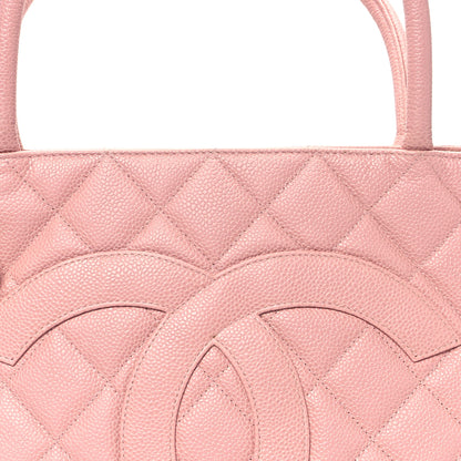 Chanel Caviar Quilted Medallion Tote Light Pink 8 of 11
