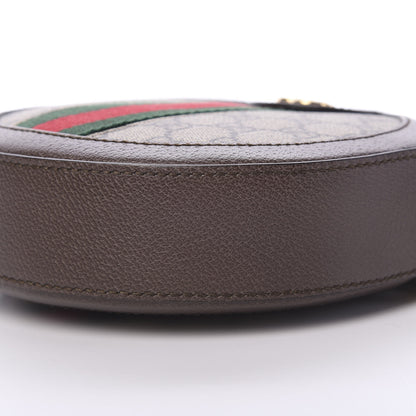 Gucci GG Supreme Monogram Web Mini Ophidia Round Shoulder Bag Brown 8 of 10