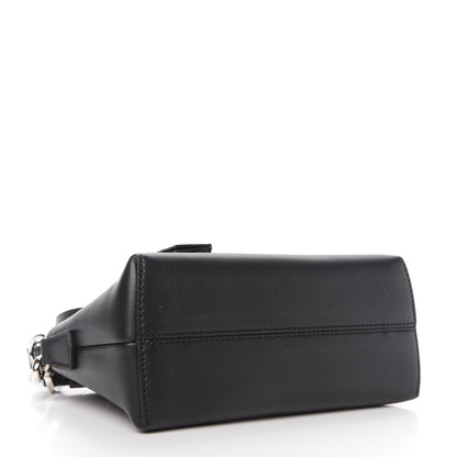 Fendi Vitello Dolce Bi-Color FF 1974 Embossed Mini By The Way Boston Bag Black Maya 4 of 10