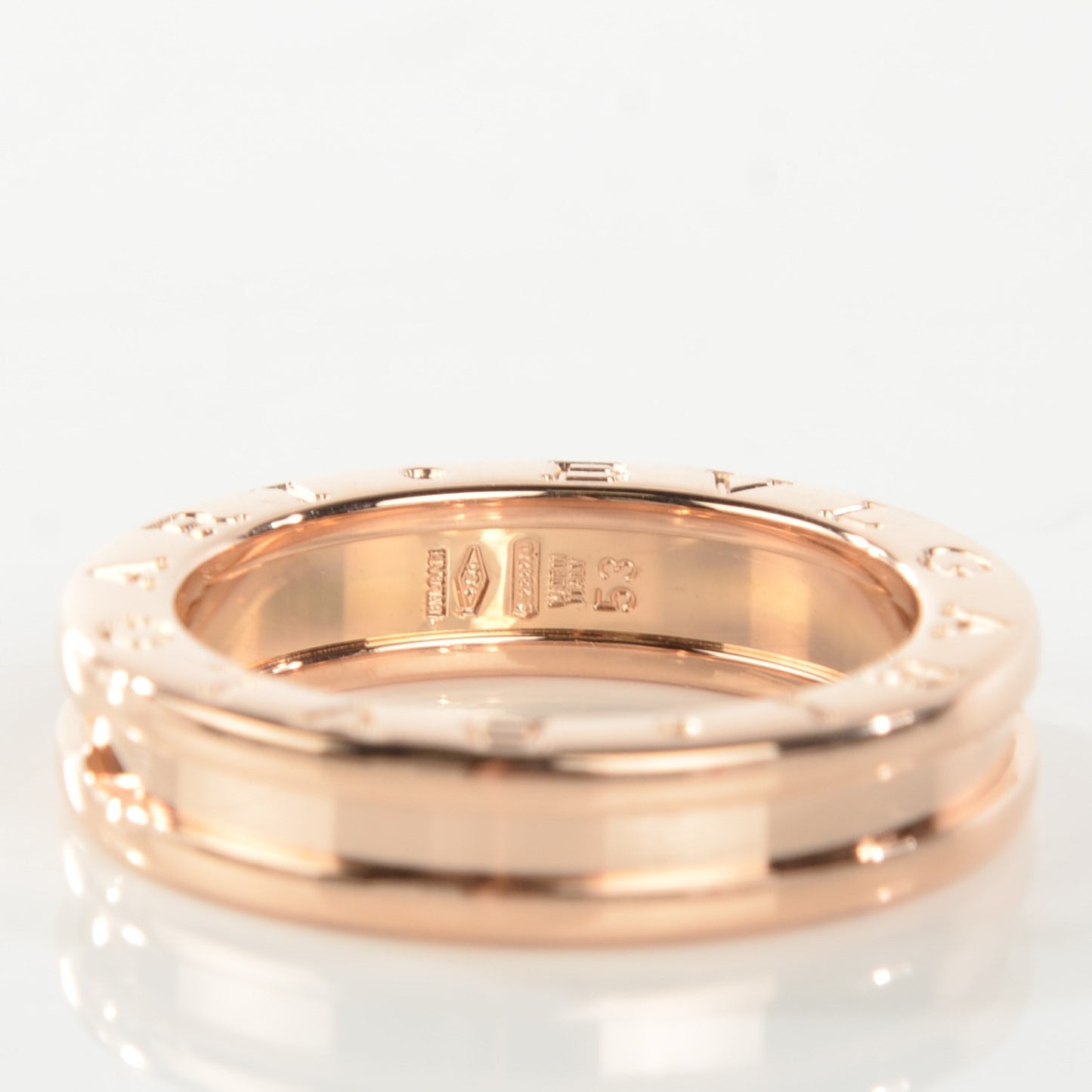 18K Rose Gold B.Zero1 Ring 53 6.5