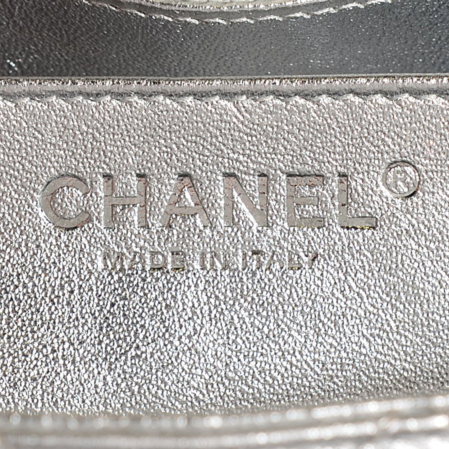 Metallic Lambskin Quilted Jumbo Single Flap Silver