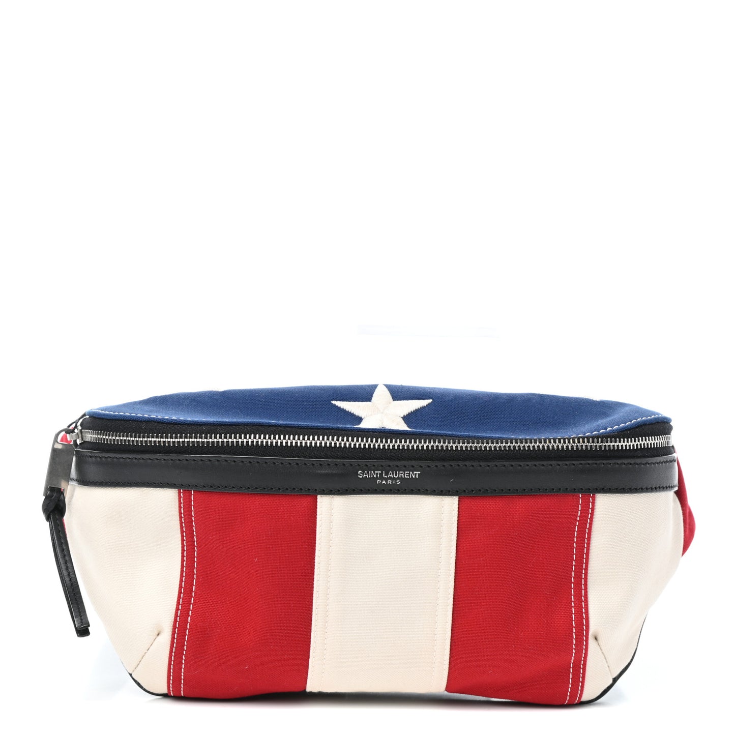 Canvas Classic Belt Bag Red Blue White