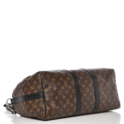 Louis Vuitton Monogram Macassar Keepall Bandouliere 45 4 of 11