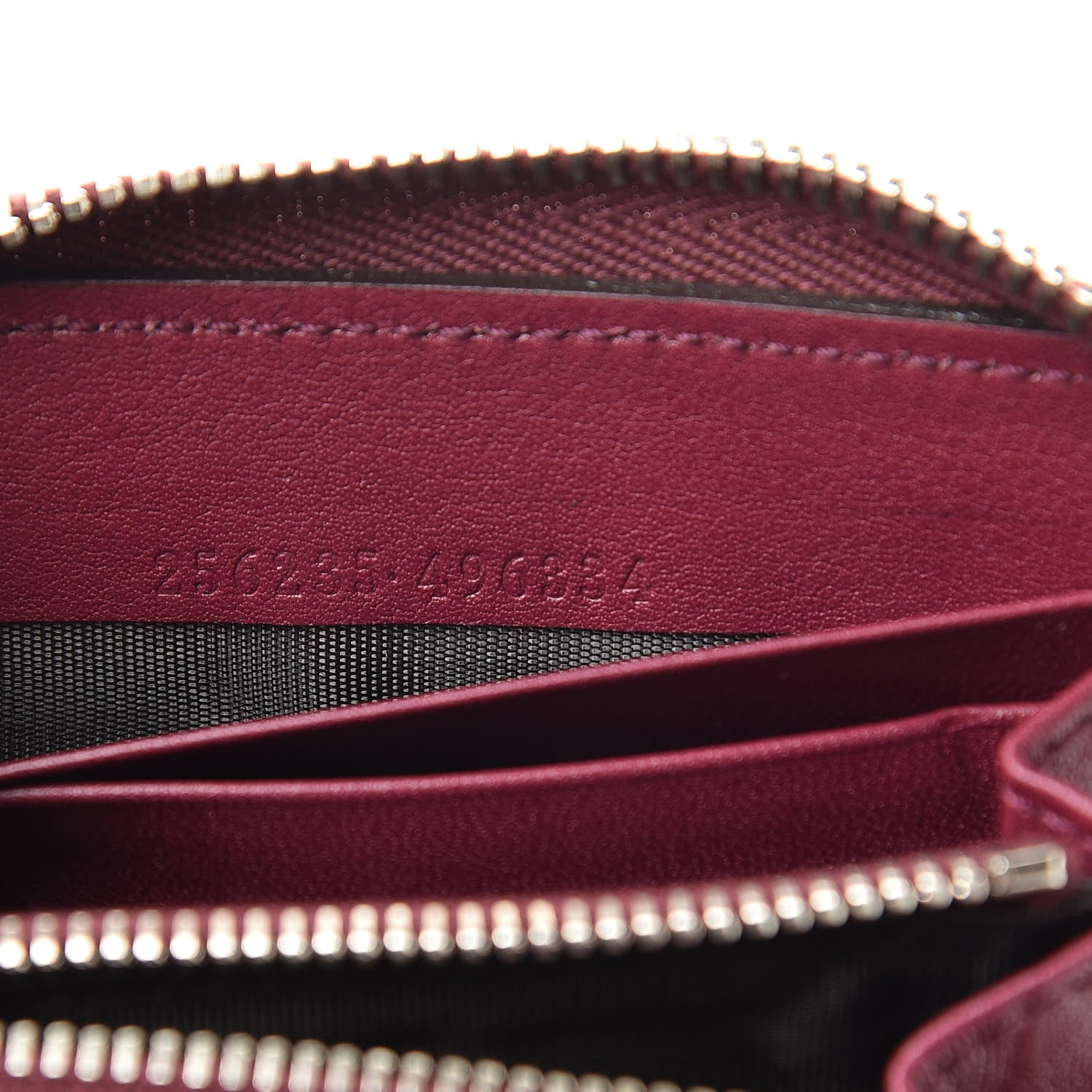 Gucci Crocodile Zip Around Card Case Cherry Gloss 7 of 16