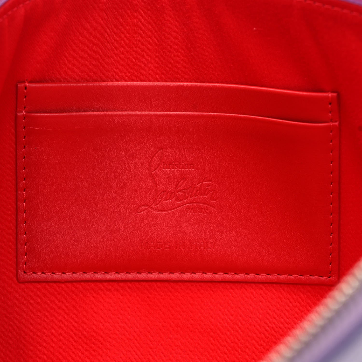 Christian Louboutin Calfskin Loubila Hybrid Pouch Lilac 6 of 9