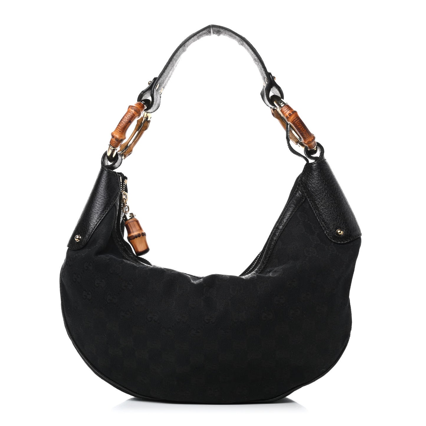 Monogram Bamboo Ring Hobo Black