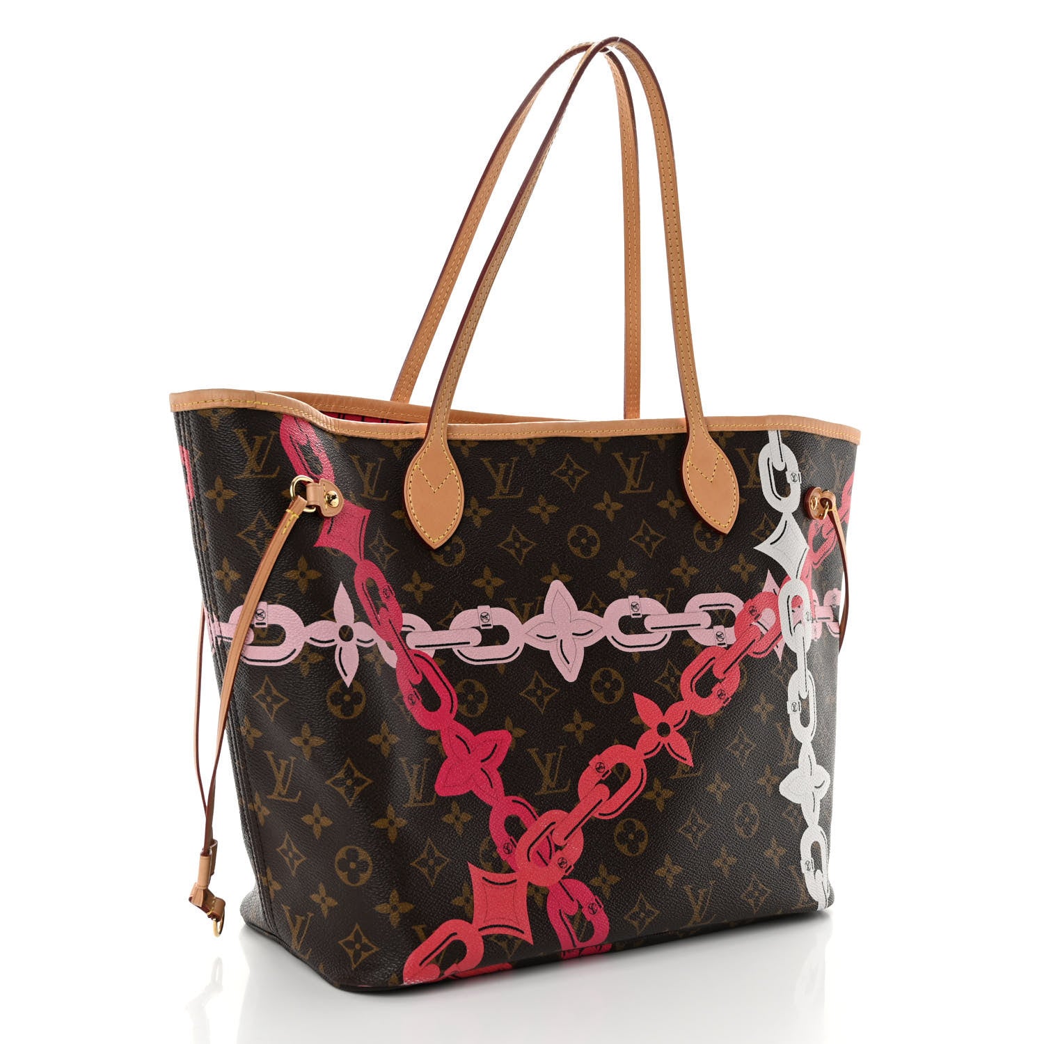 Louis Vuitton Monogram Bay Neverfull MM Rose Ballerine Poppy 4 of 11