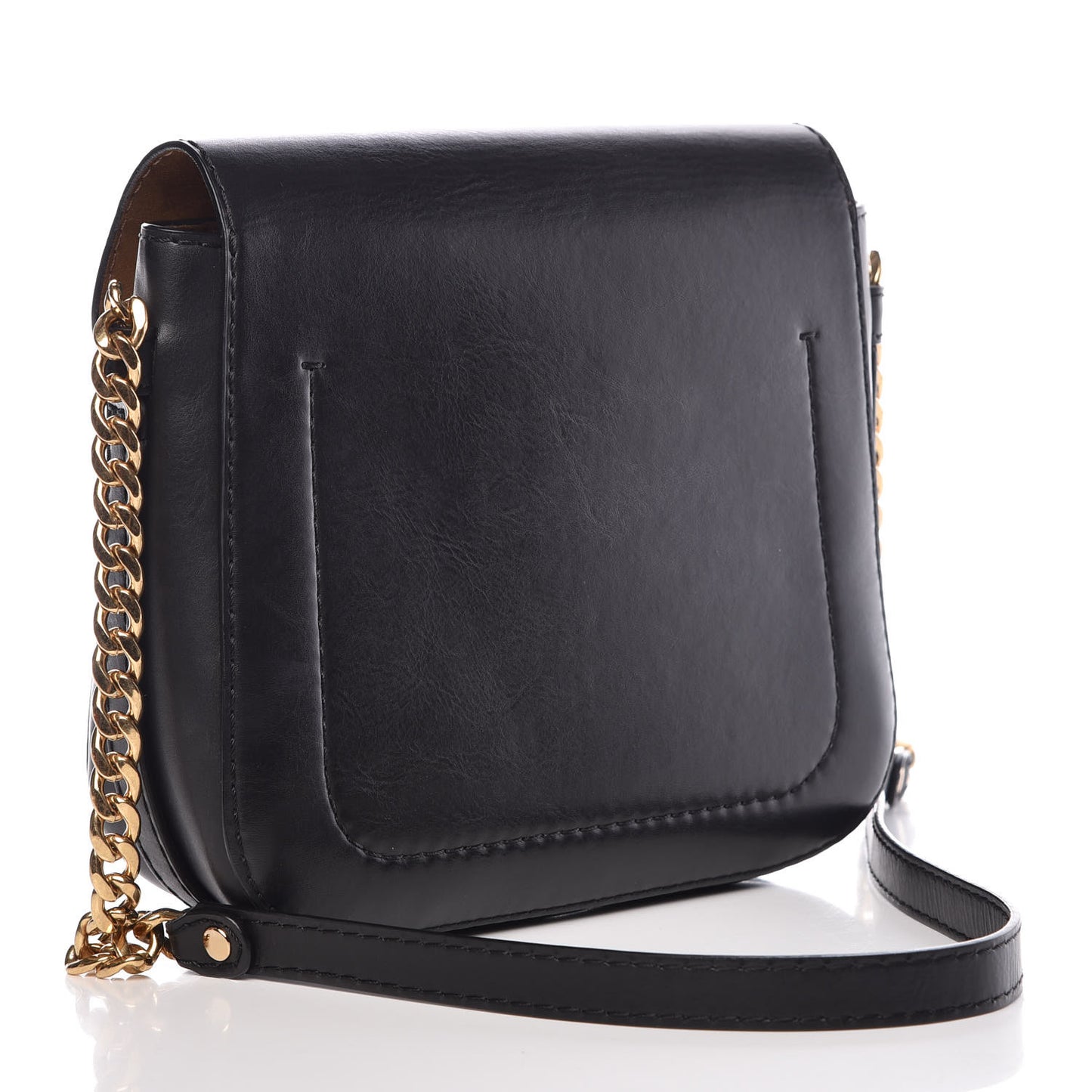 Eco Alter Nappa Popper Shoulder Bag Black