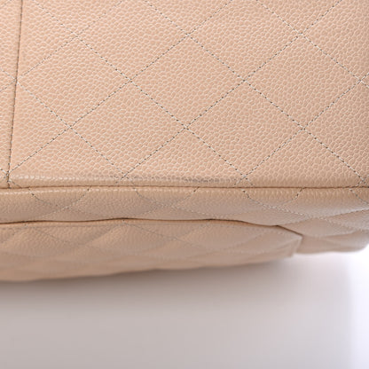 Chanel Caviar Quilted Jumbo Double Flap Light Beige 11 of 11