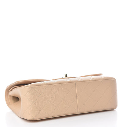 Chanel Caviar Quilted Jumbo Double Flap Beige Clair 4 of 16