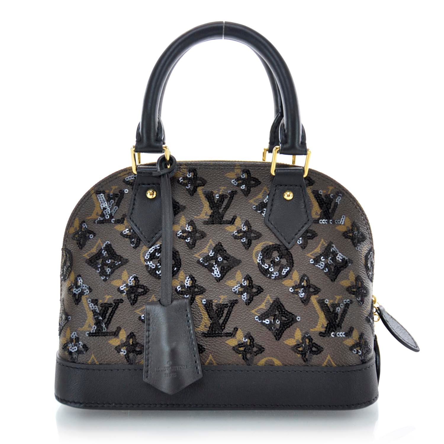 Louis Vuitton Monogram Sequins Eclipse Alma BB Black 1 of 7