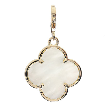 Van Cleef & Arpels 18K Yellow Gold Mother of Pearl Magic Alhambra Pendant 1 of 3