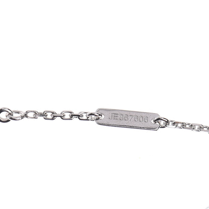 Van Cleef & Arpels 18K White Gold Diamond Small Lotus Pendant Necklace 5 of 8