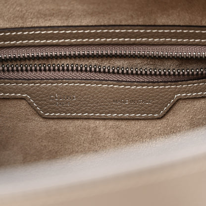 Celine Drummed Calfskin Micro Luggage Souris 6 of 10